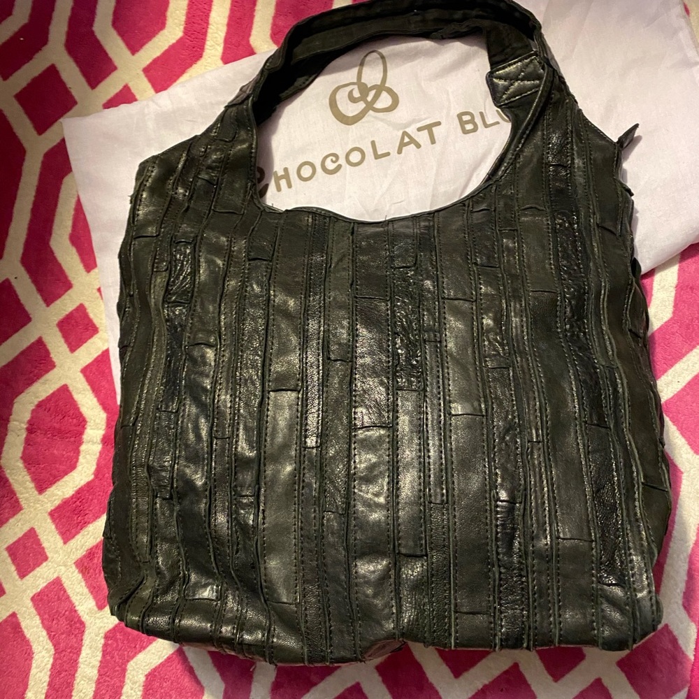 Black Genuine Leather Handbag